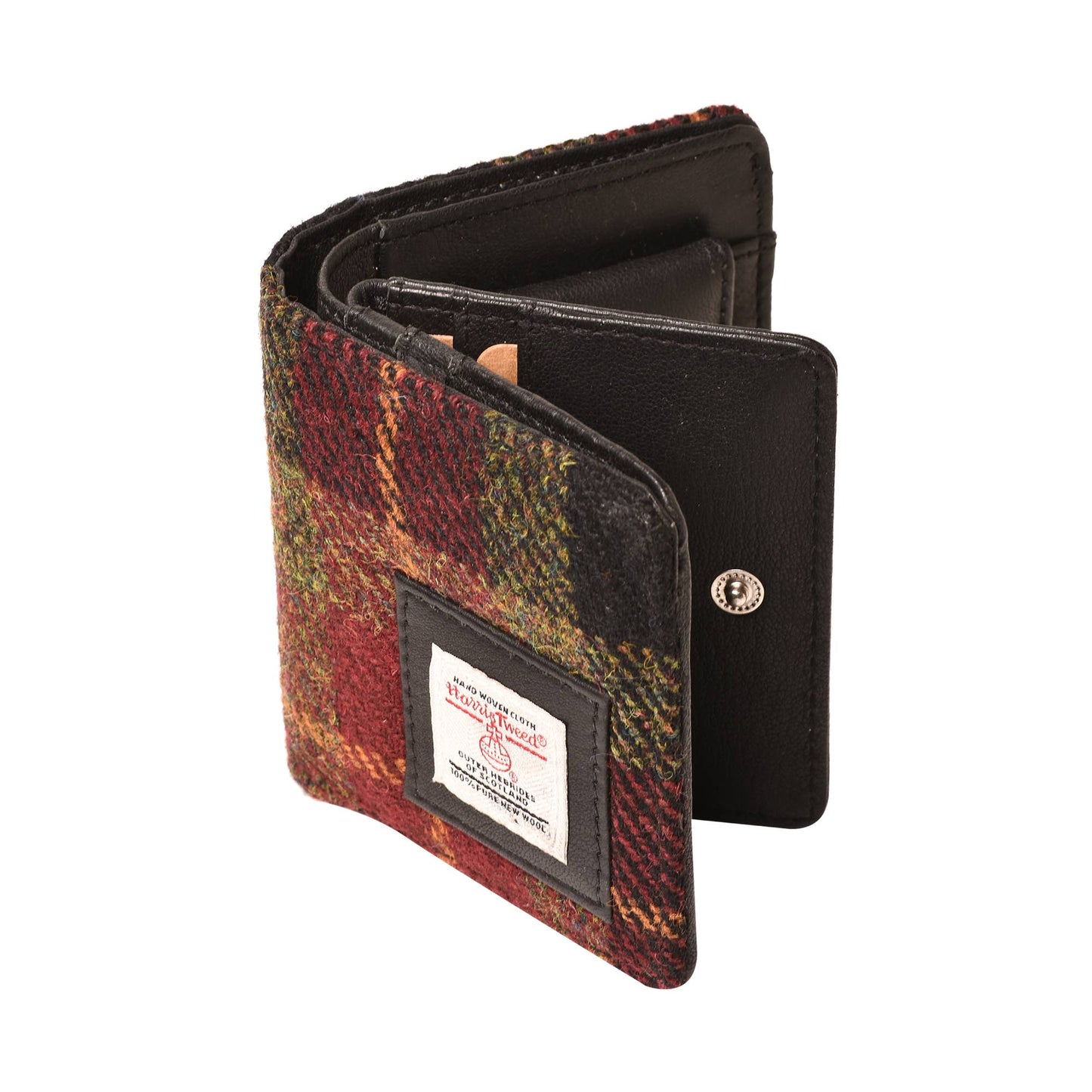Harris Tweed Wallet Small Red