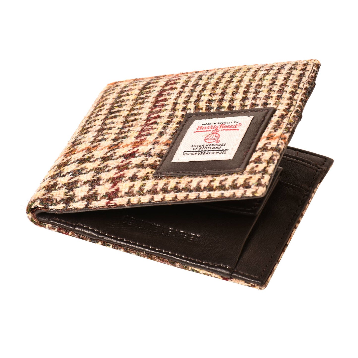 Harris Tweed Wallet Classic Style Houndstooth