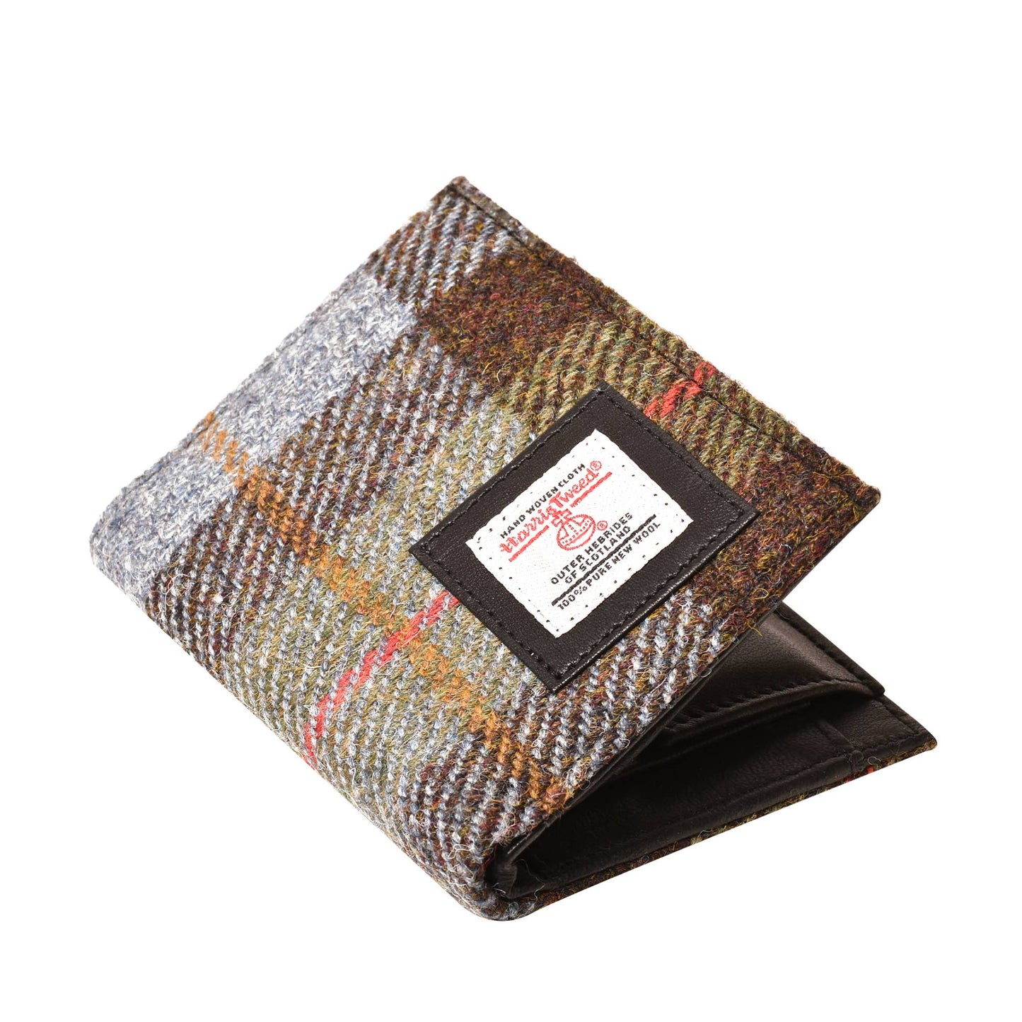 Harris Tweed Wallet Passport Style Green