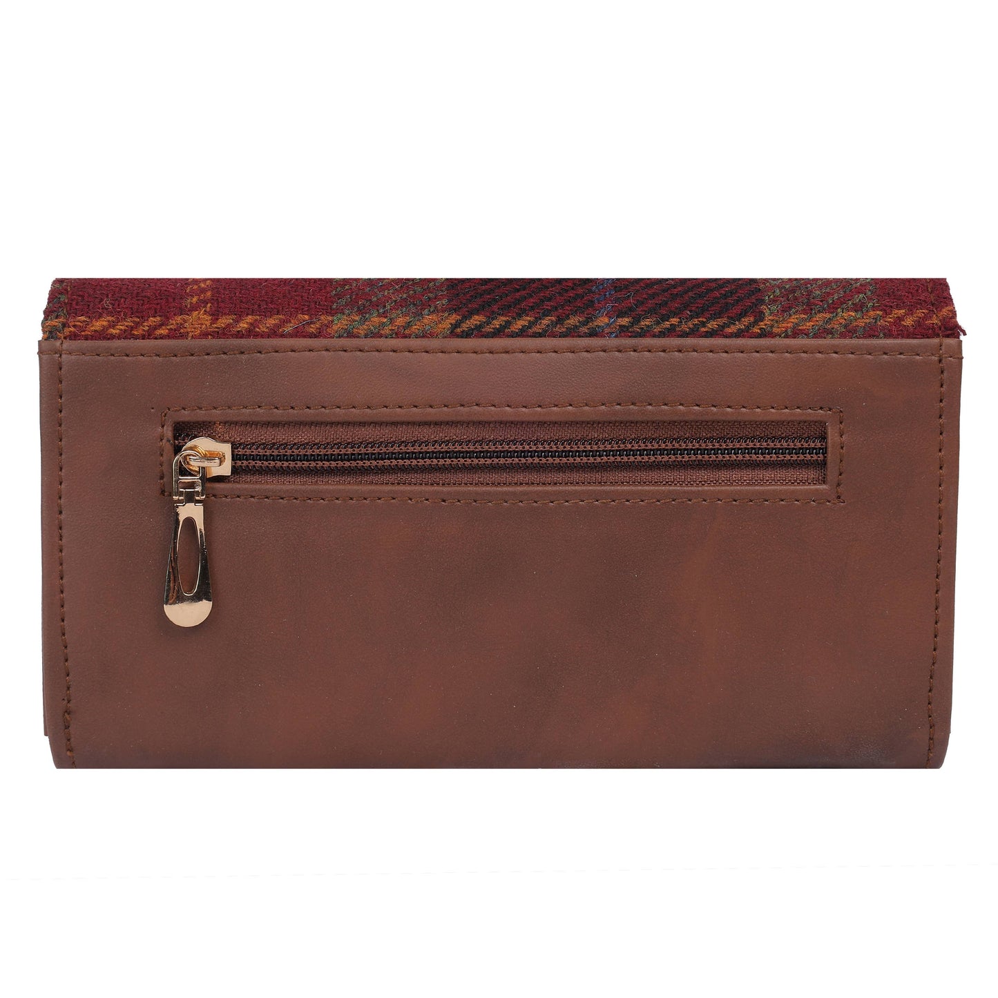 Harris Tweed Clutch - Red
