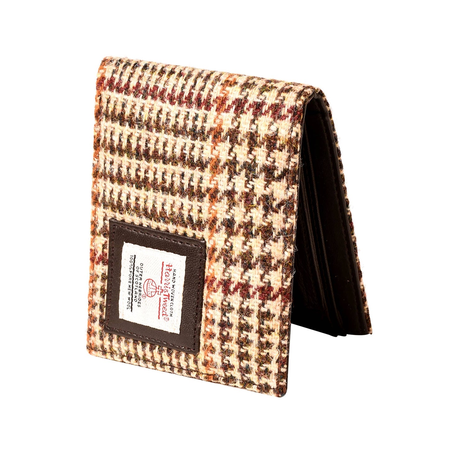 Harris Tweed Wallet Center Flap Houndstooth