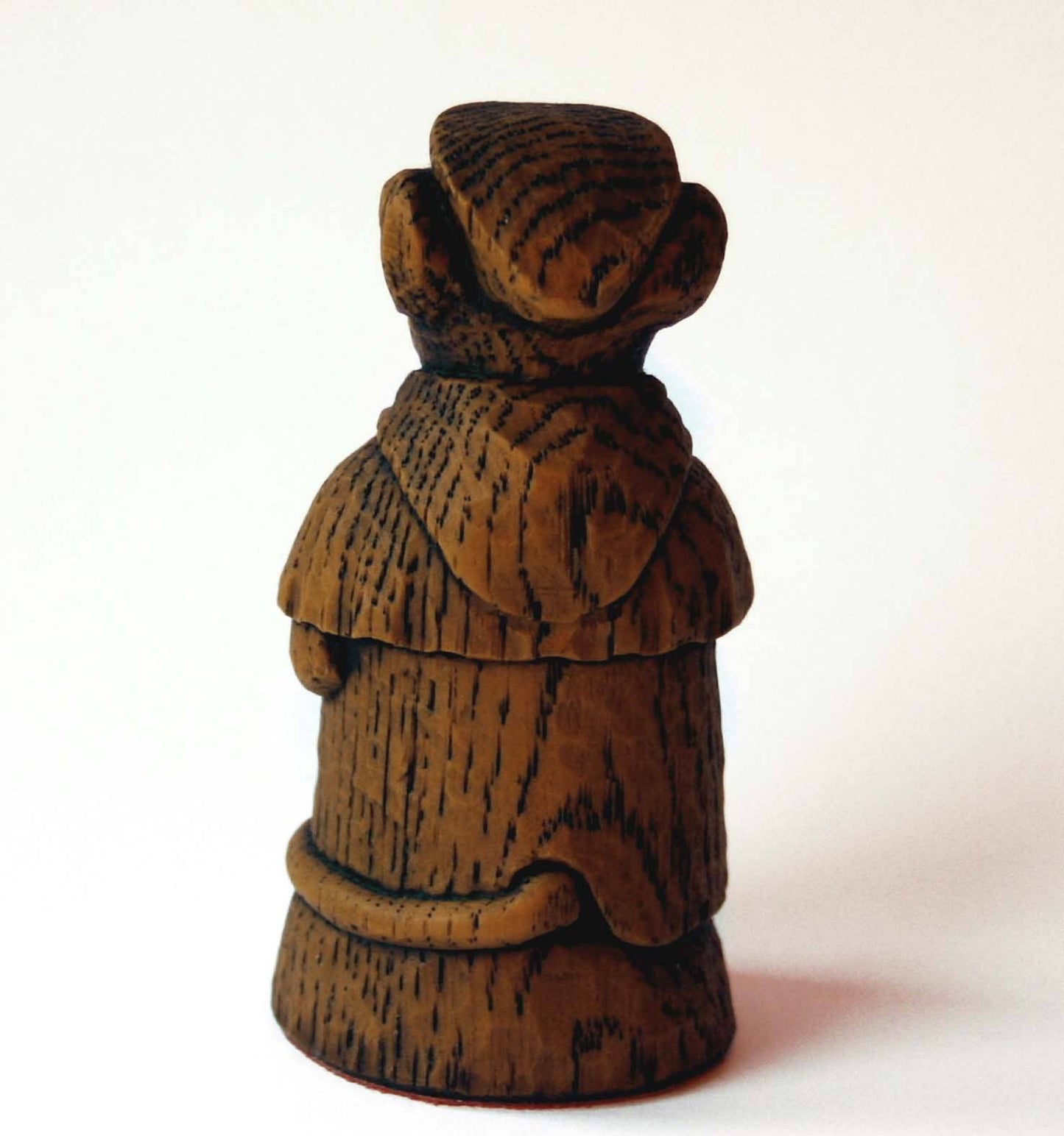 Church Mouse with Cardinal. Reproduction carving Ornament.