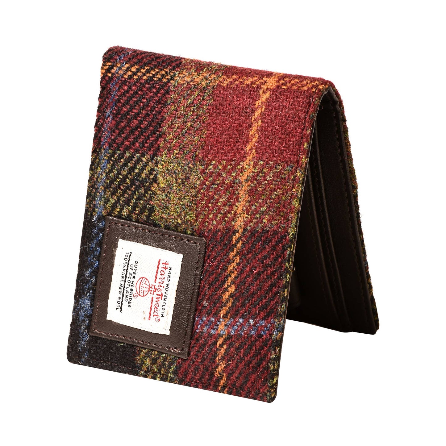 Harris Tweed Wallet Classic Style Red