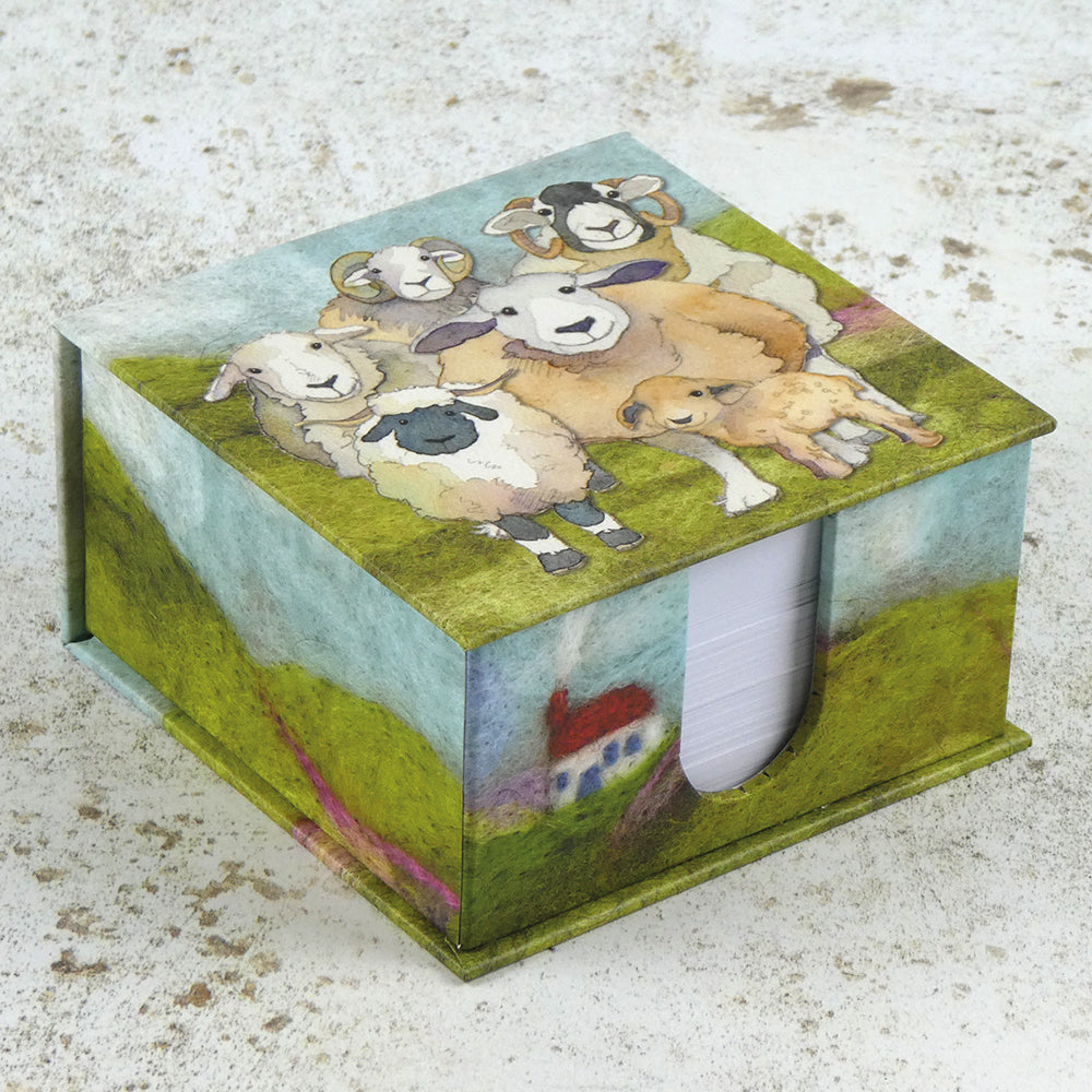 Emma Ball - Felted Sheep Memo Note Box