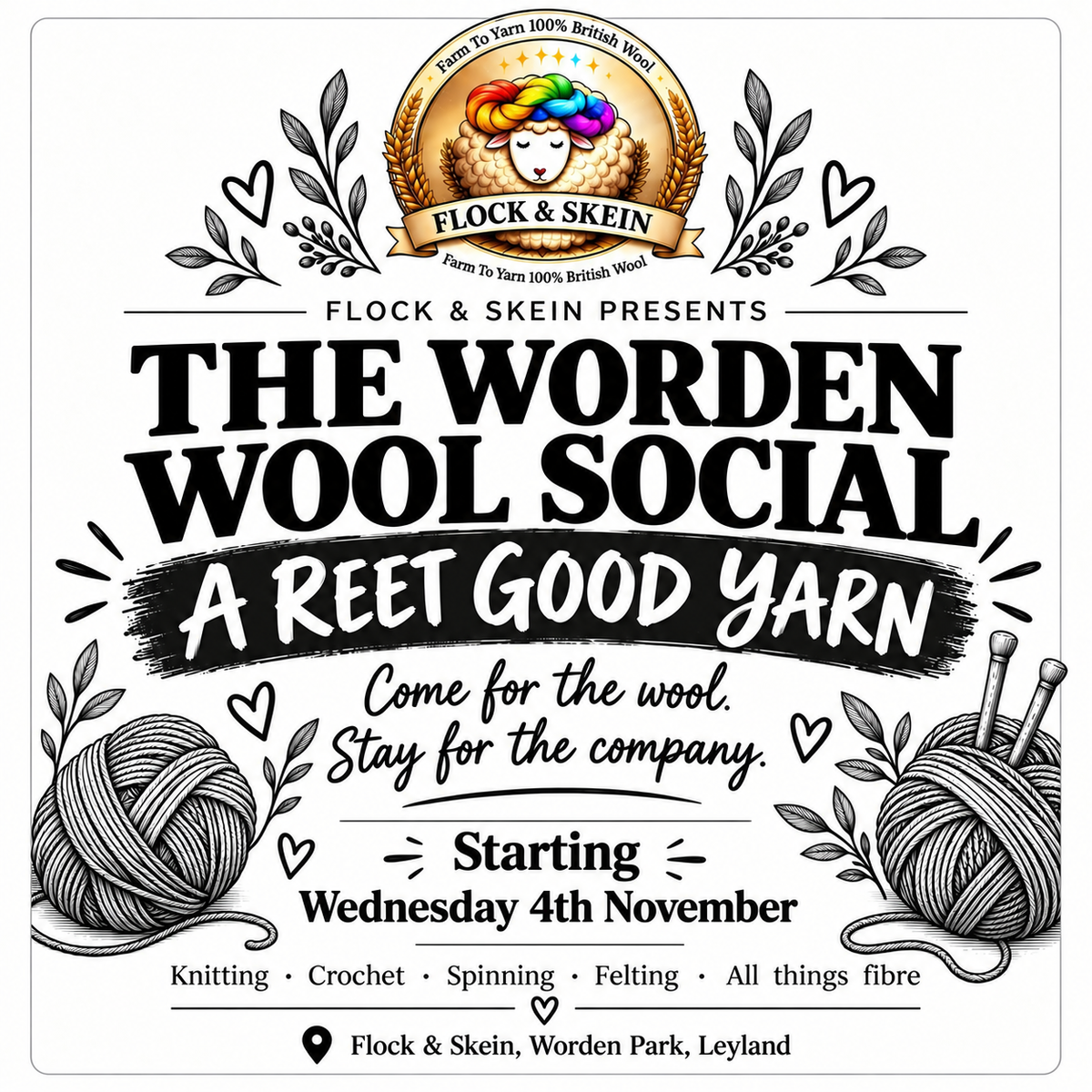 Worden Wool Social ‘A Reet Good Yarn’
