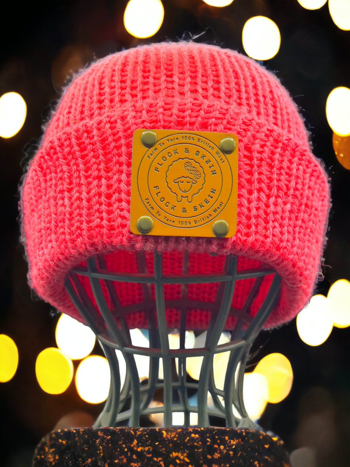 Pure Wool Beanie - Tickled Pink