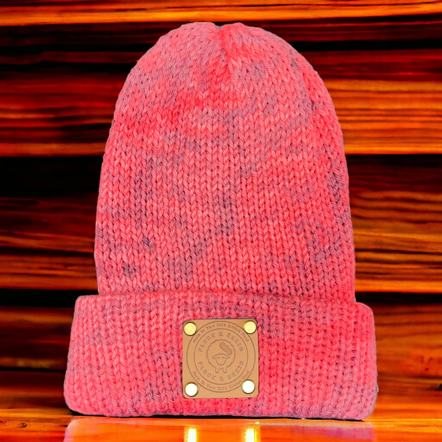 Pure Wool Beanie - Dark Fruit Smoothie