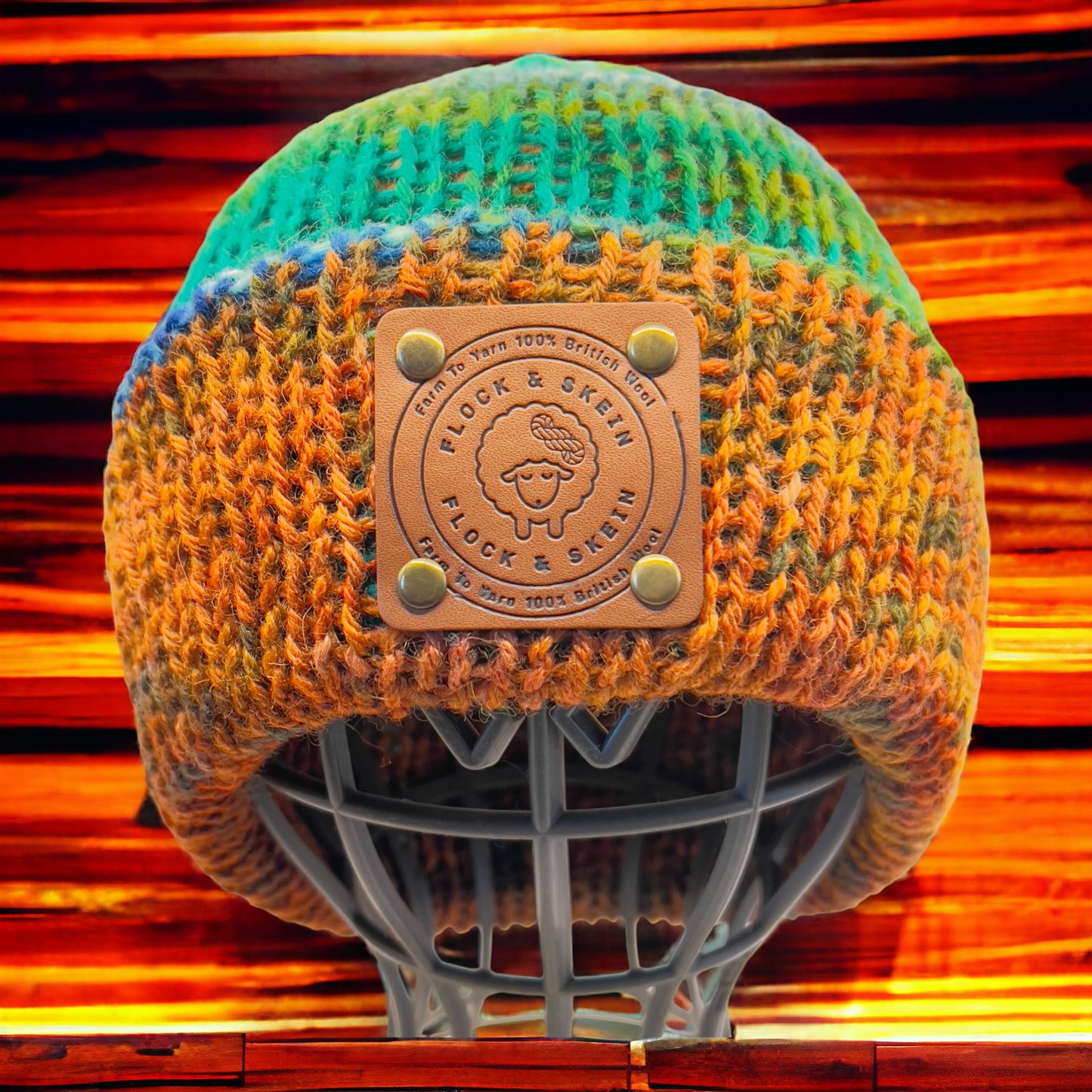 Pure Wool Beanie - Forest Streams