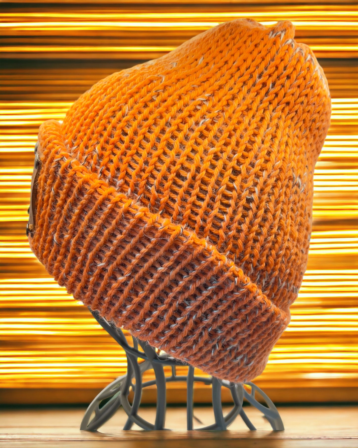 Pure Wool Merino Beanie - Chestnut Tweed