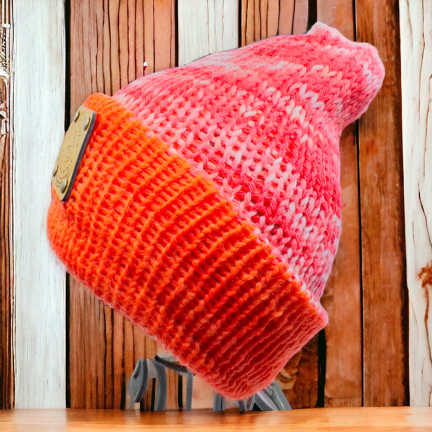Pure Wool Beanie - Festive Candy Kisses