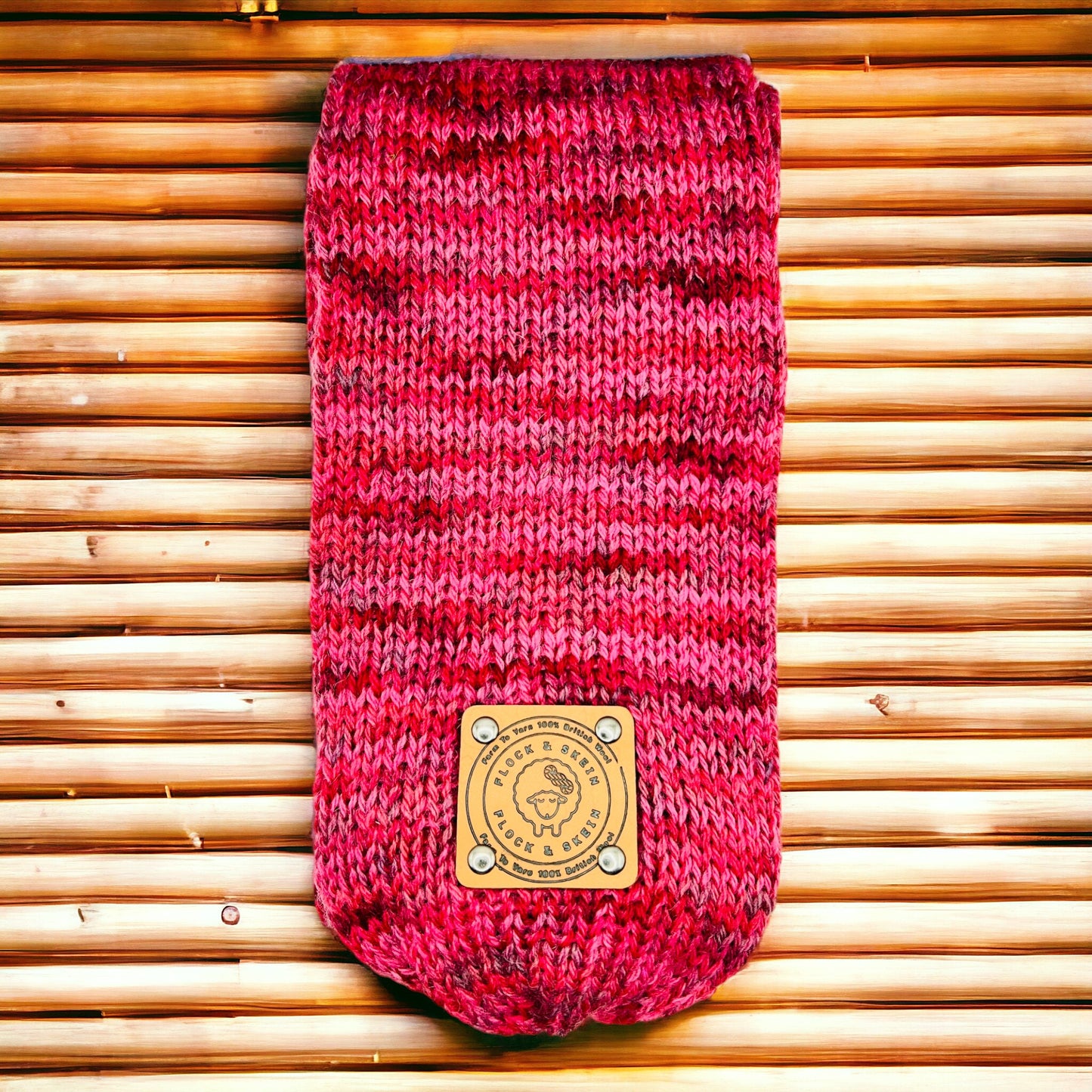 Pure Wool Corriedale Scarf - Boysenberry