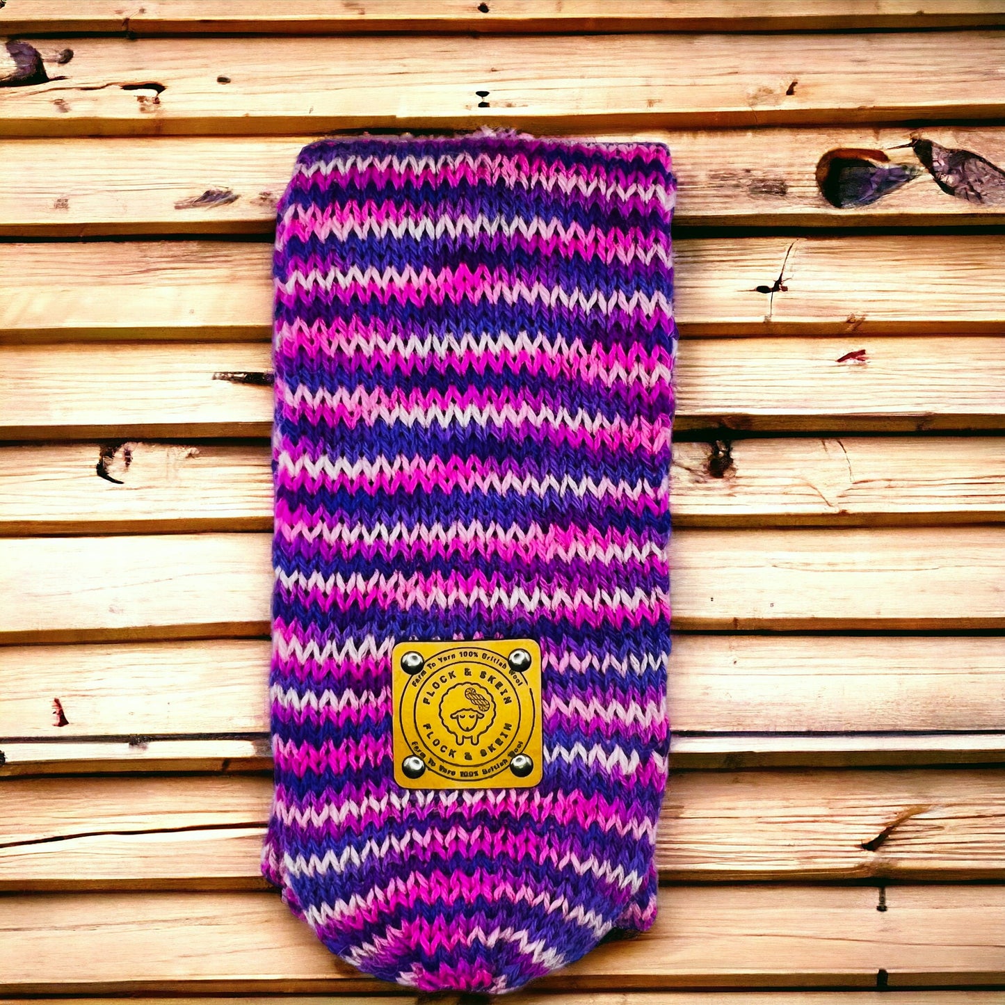 Pure Wool BFL - Gotland Scarf -Mrs. Slocombe's Purple Rinse