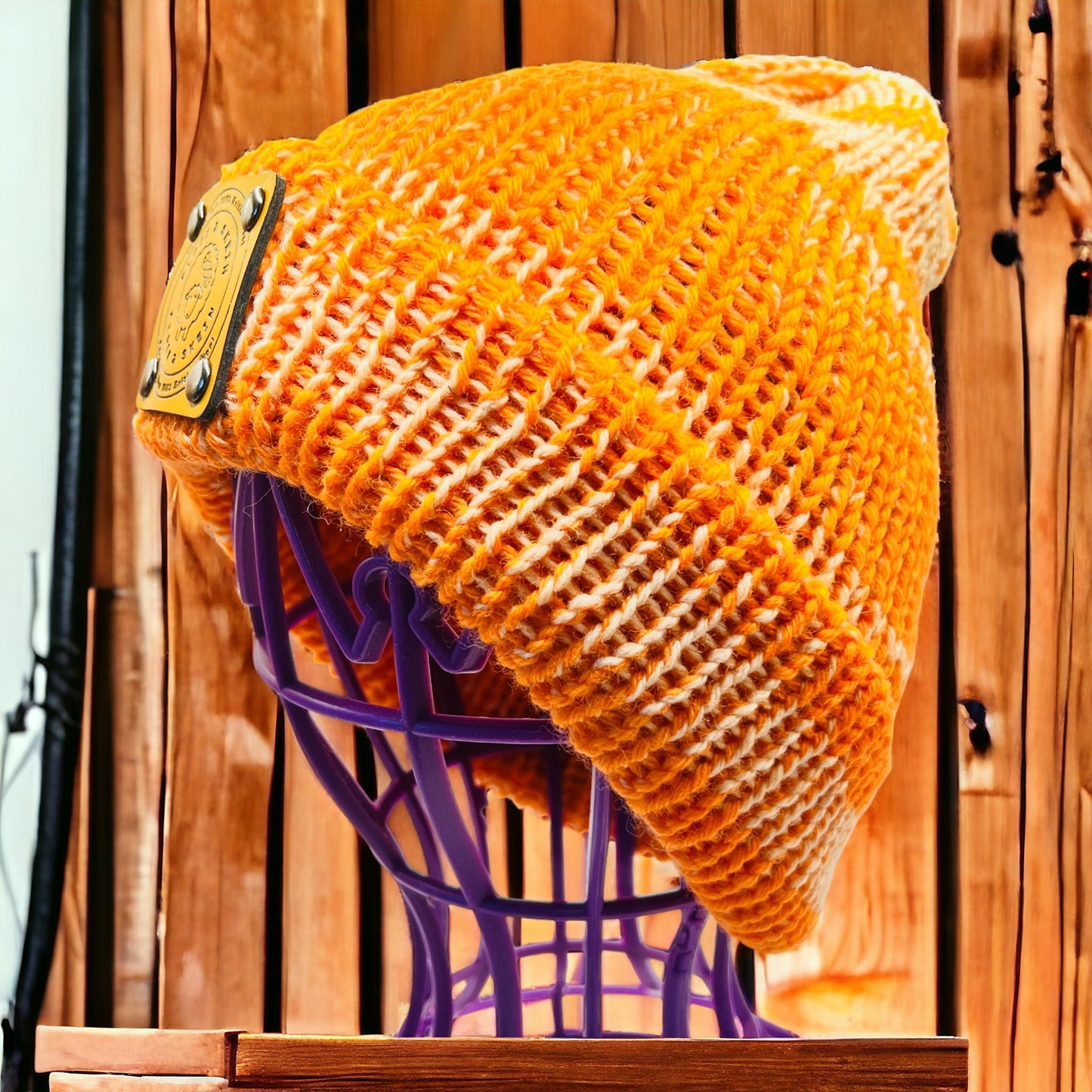 Pure Wool Merino Beanie - Tangerine Blush