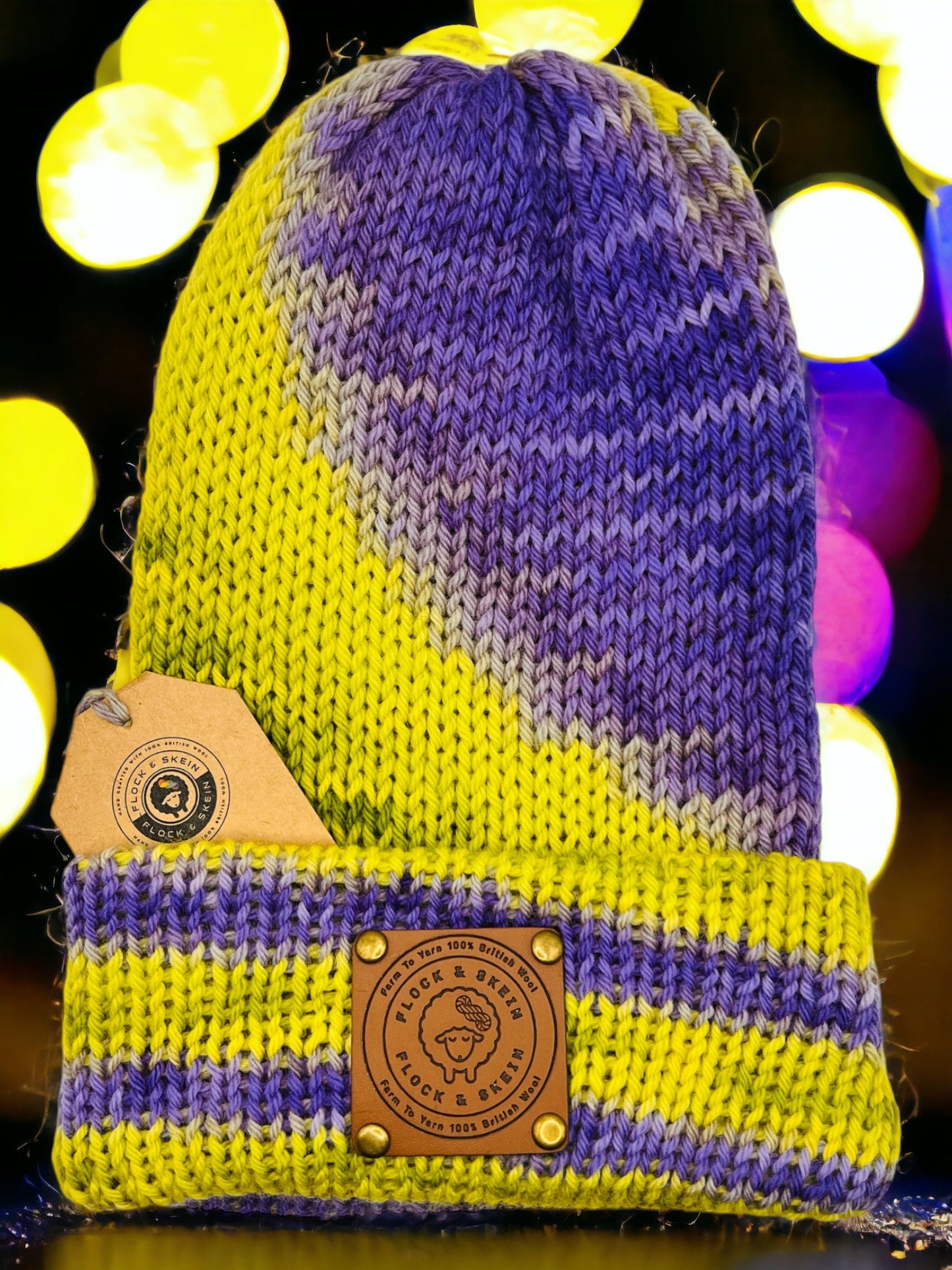 Pure Wool Beanie - S-Lime-R