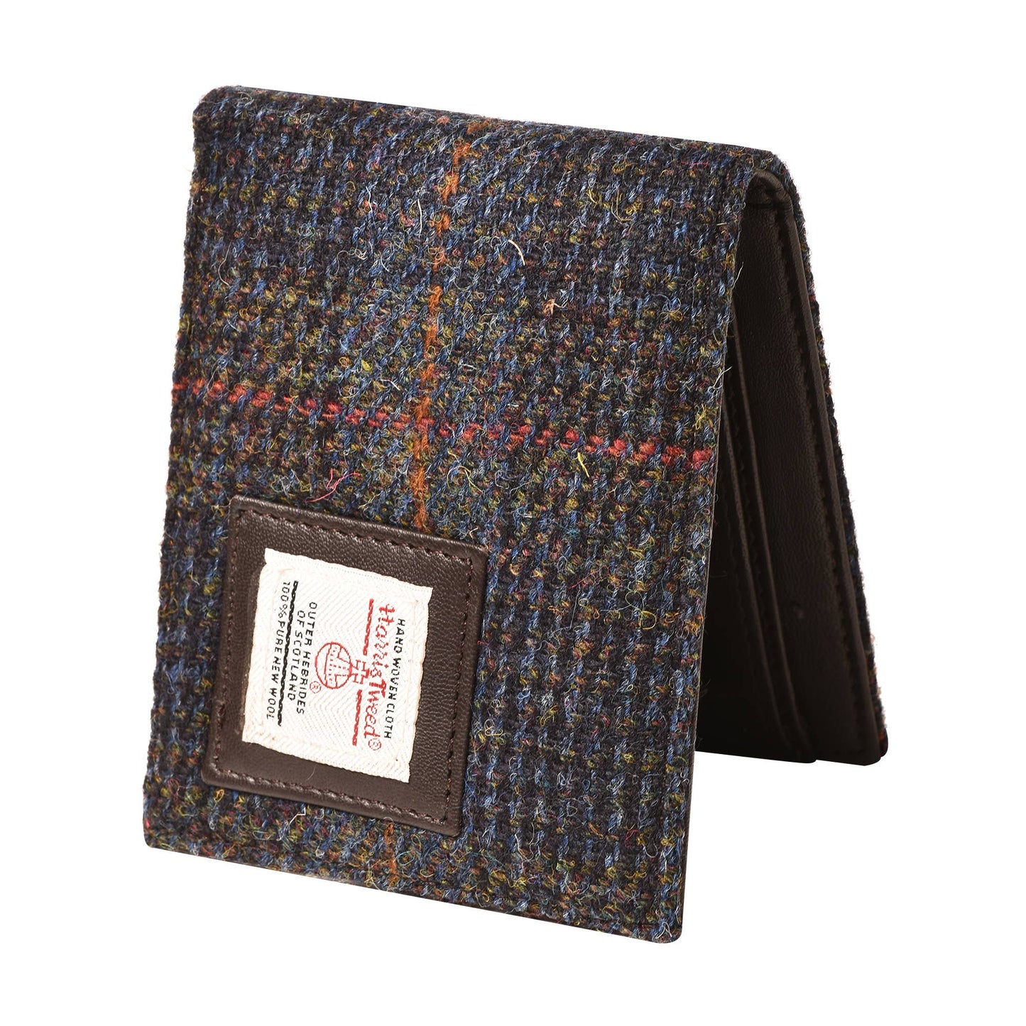 Harris Tweed Wallet Classic Style Navy Blue