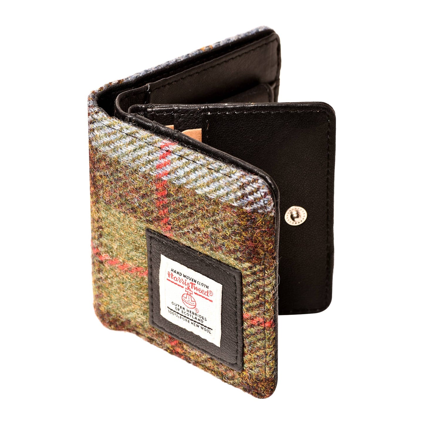 Harris Tweed Wallet Small Green