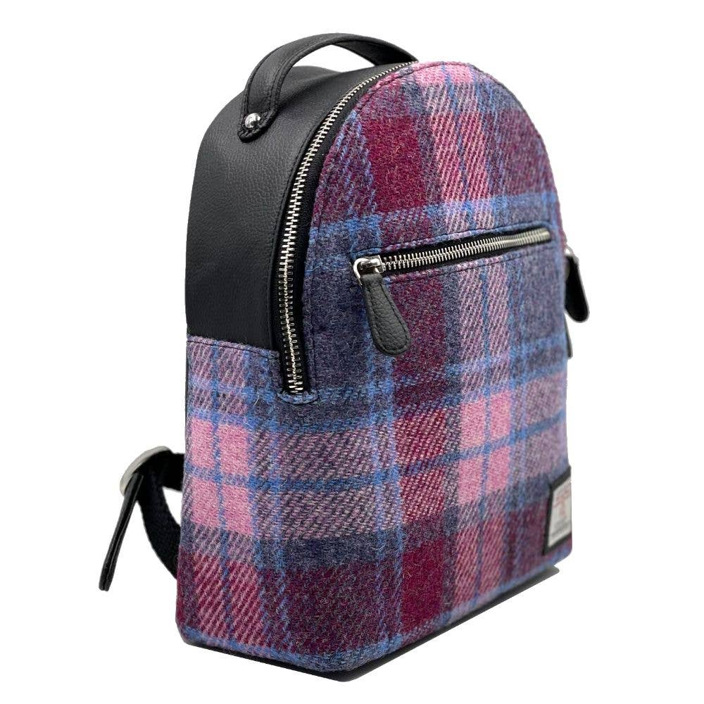 Harris Tweed Backpack Pastel Pink