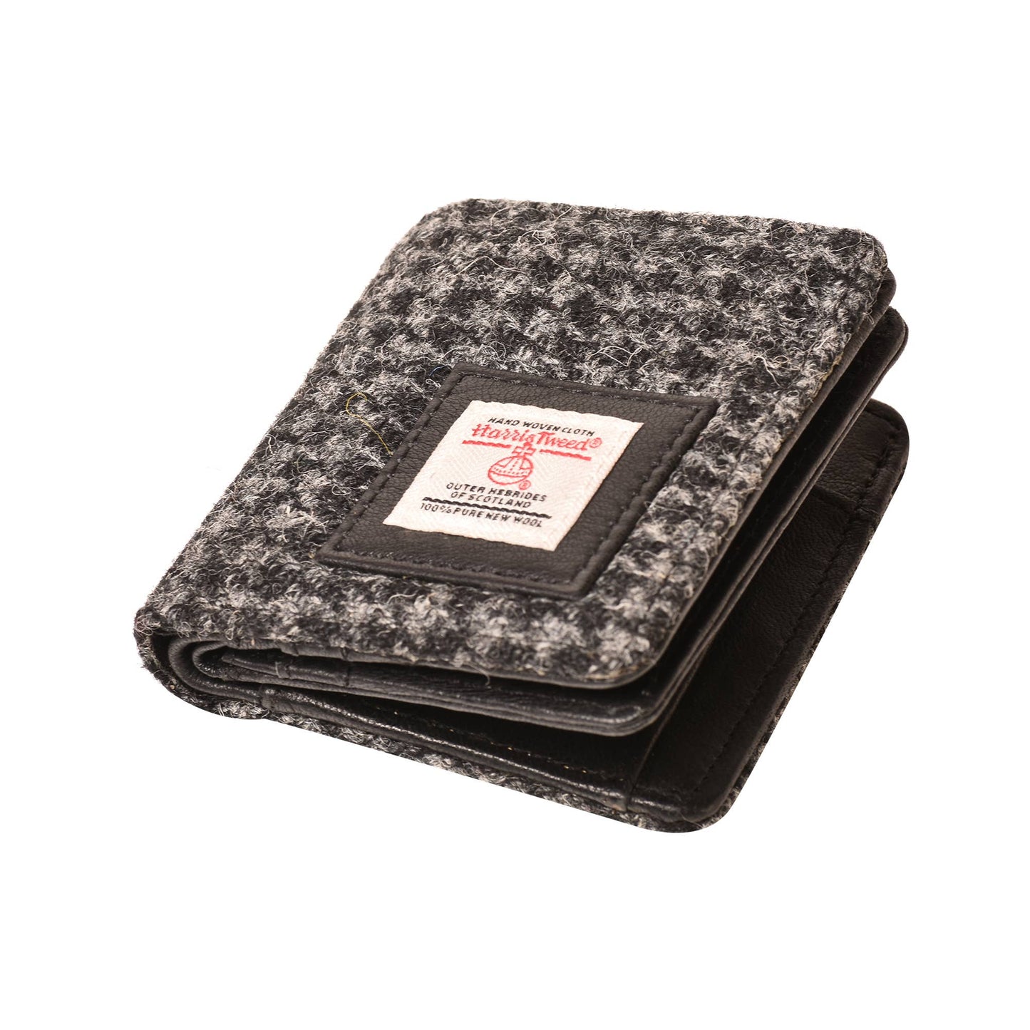Harris Tweed Wallet Small Black