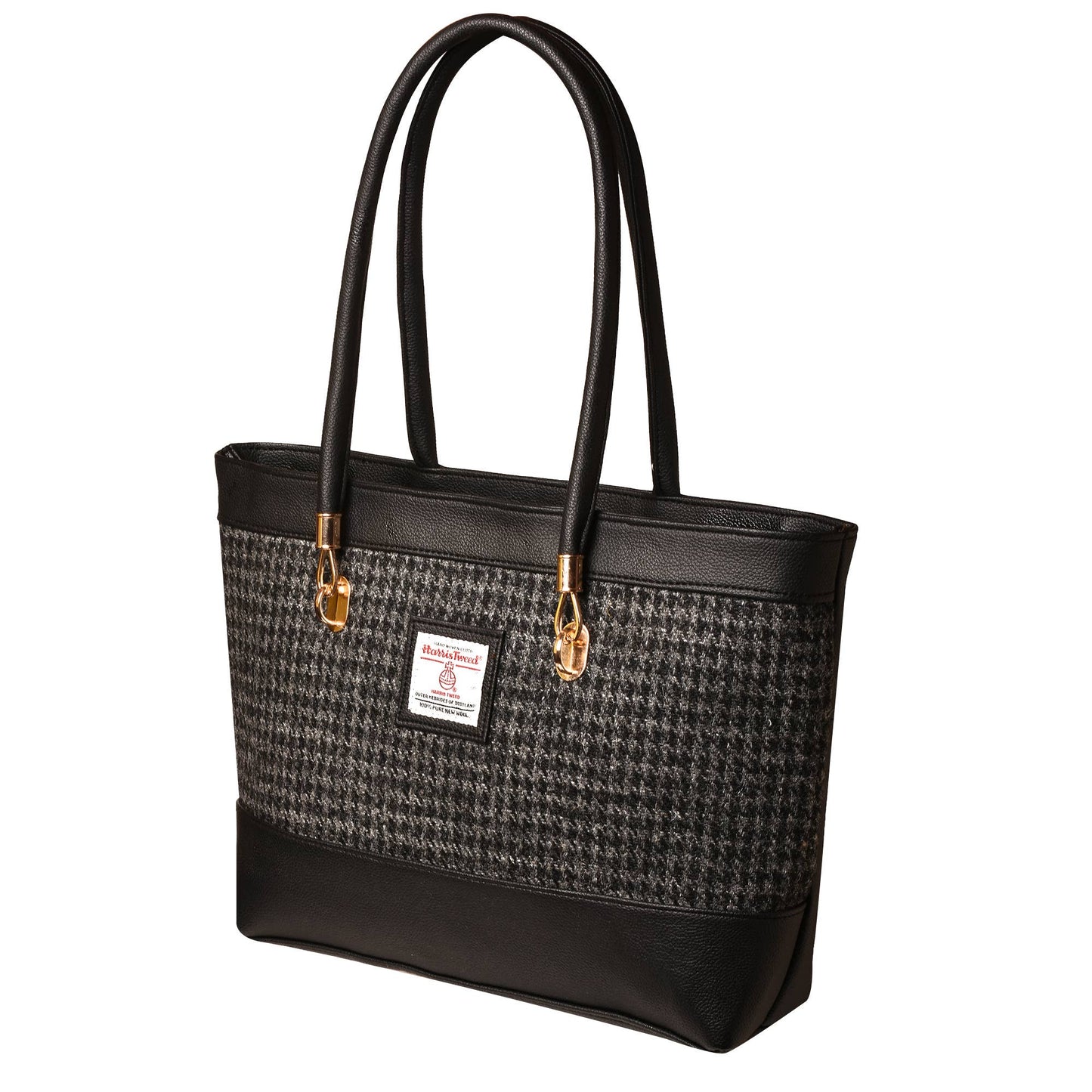 Harris Tweed Tote Bag Black