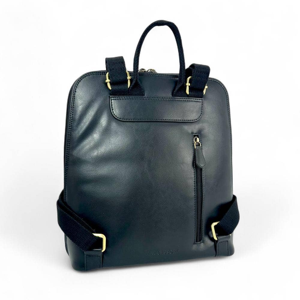 Large Backpack in Charcoal Tweed