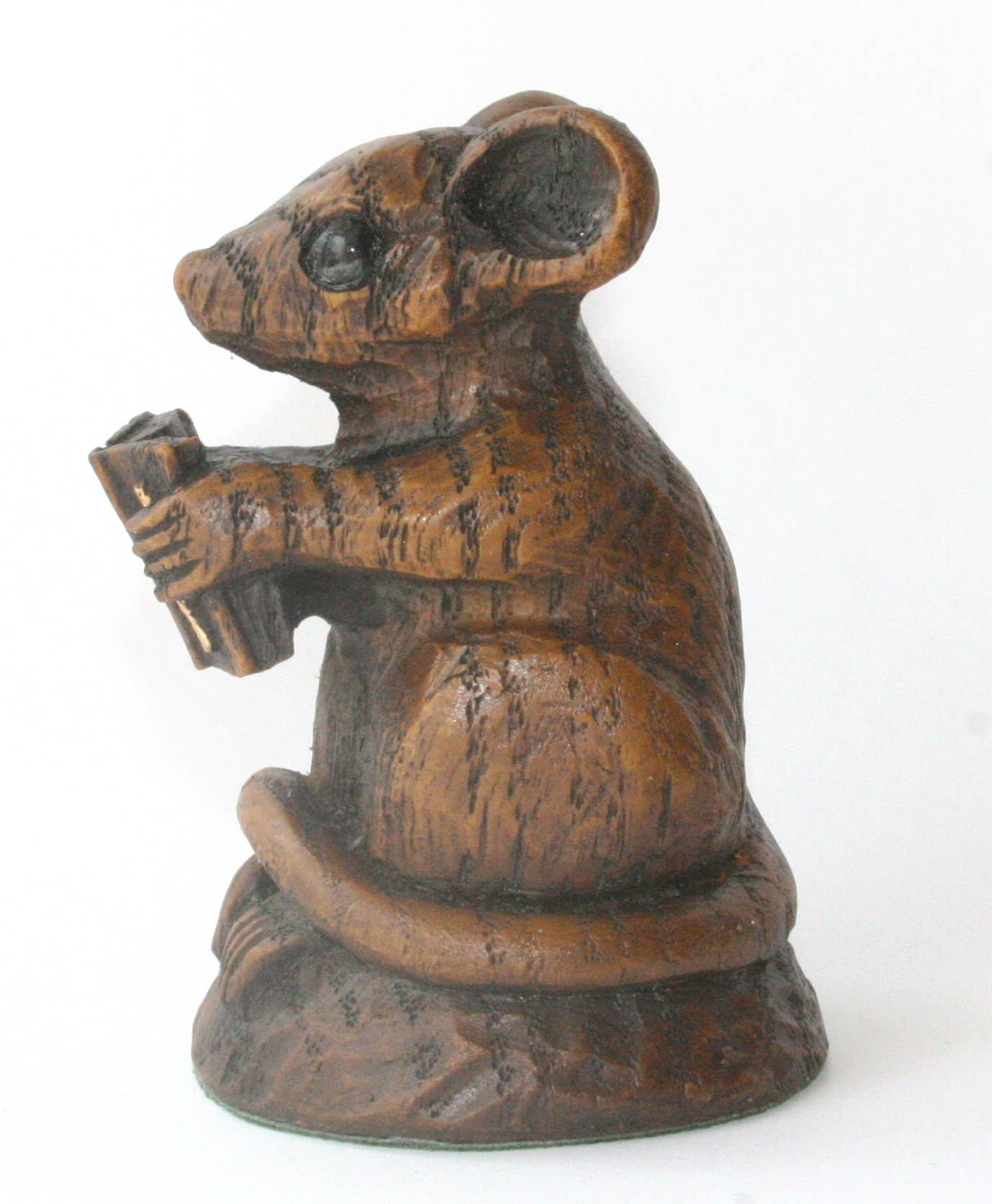 Church Mouse with Bible.  Reproduction carving Ornament.