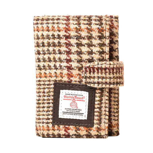 Harris Tweed Wallet Trifold Flap Houndstooth