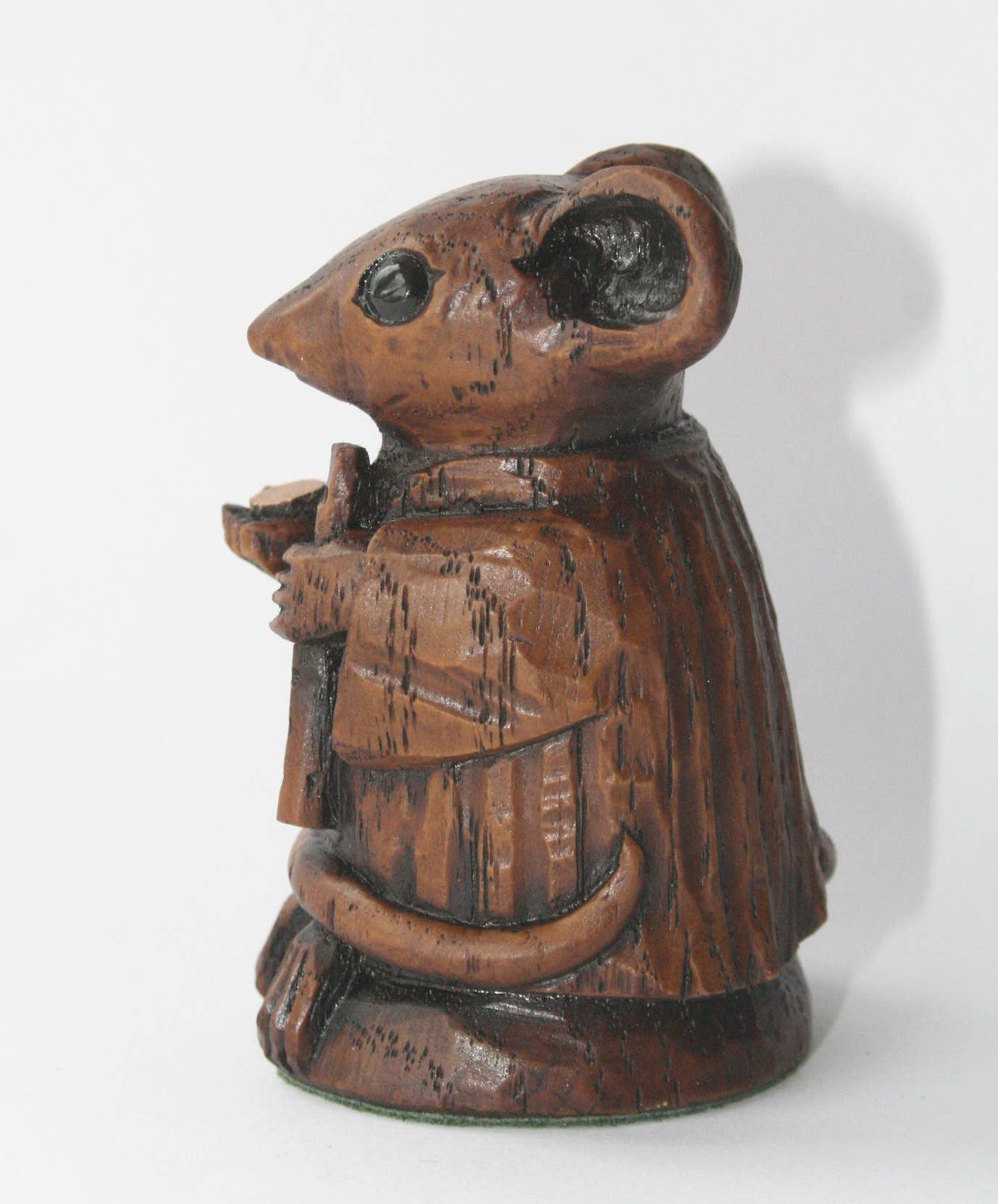 Church Mouse Busking. Reproduction carving Ornament Gift.