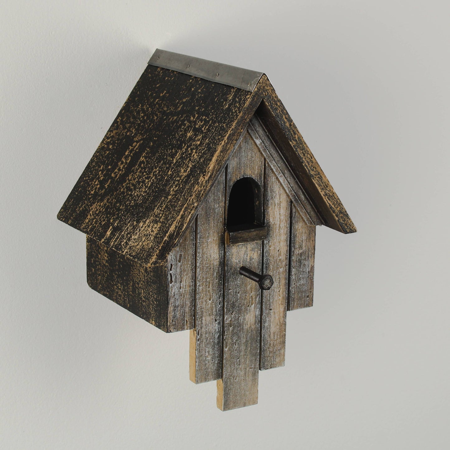 Rustic Victorian Wooden Painted Bird House