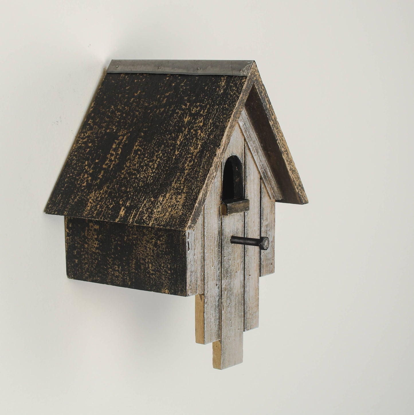 Rustic Victorian Wooden Painted Bird House
