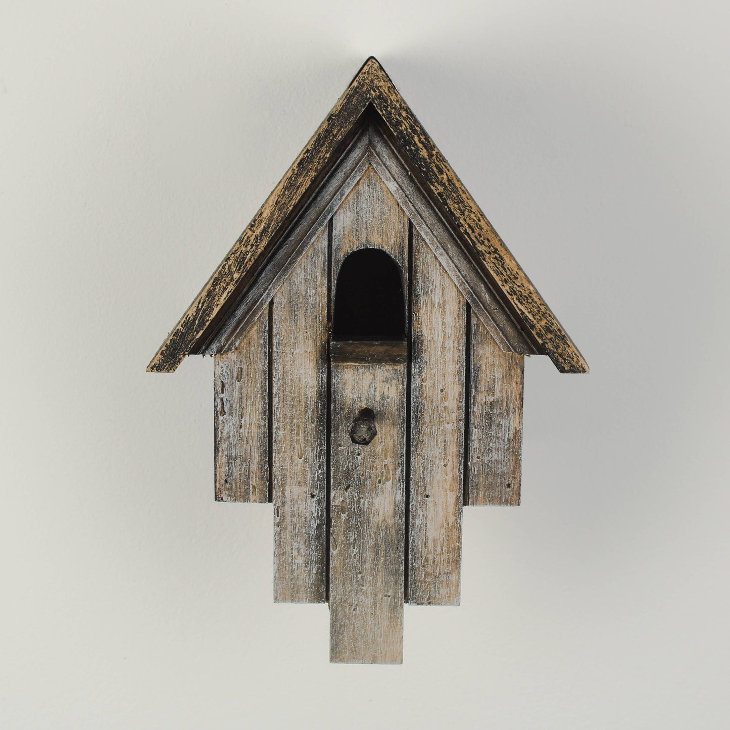 Rustic Victorian Wooden Painted Bird House