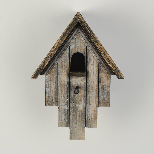 Rustic Victorian Wooden Painted Bird House