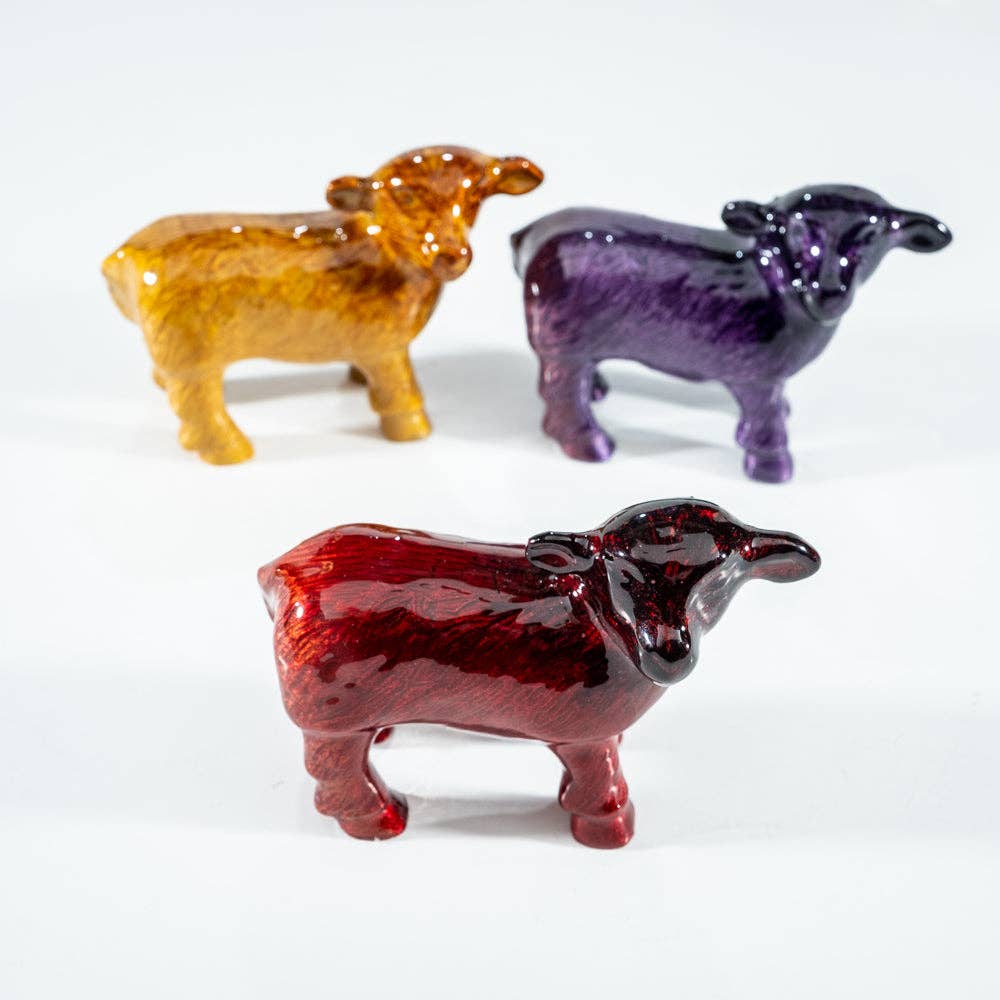Brushed Red Sheep Large 10 cm