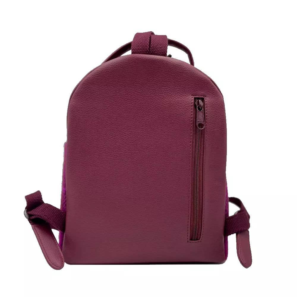 Harris Tweed Backpack Purple Check