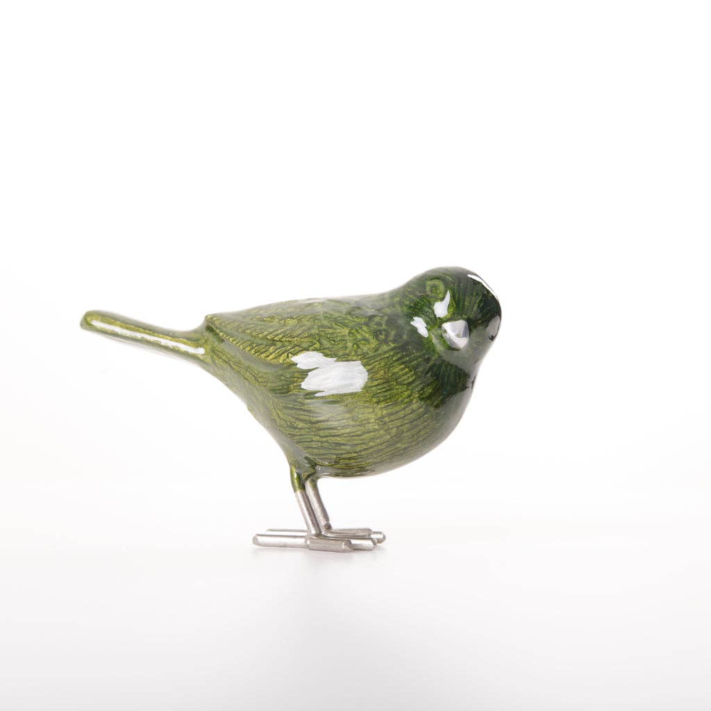 Brushed Lime Bird 12.5 cm