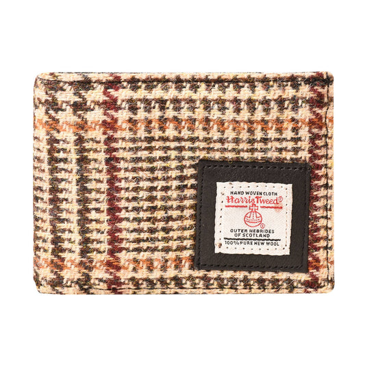 Harris Tweed Wallet Card Pocket Curved Houndstooth