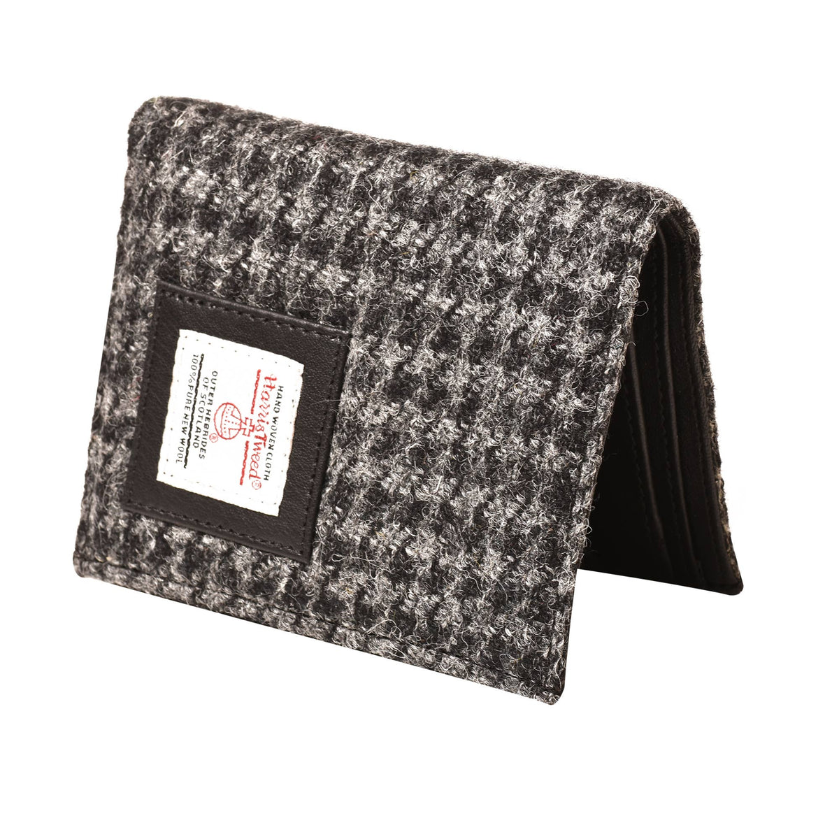 Harris Tweed Wallet Small Bifold Black