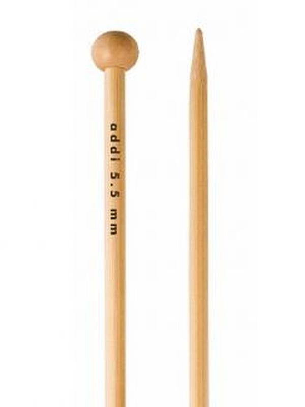 AddiNature Bamboo Single Pointed Knitting Needles