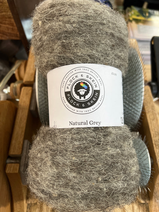 Carded  Herdwick Batt - Natural Grey