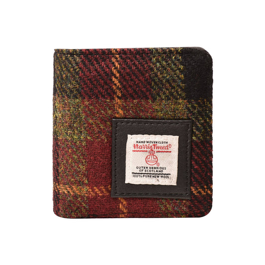 Harris Tweed Wallet Small Red