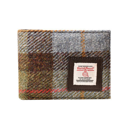 Harris Tweed Wallet Center Flap Green