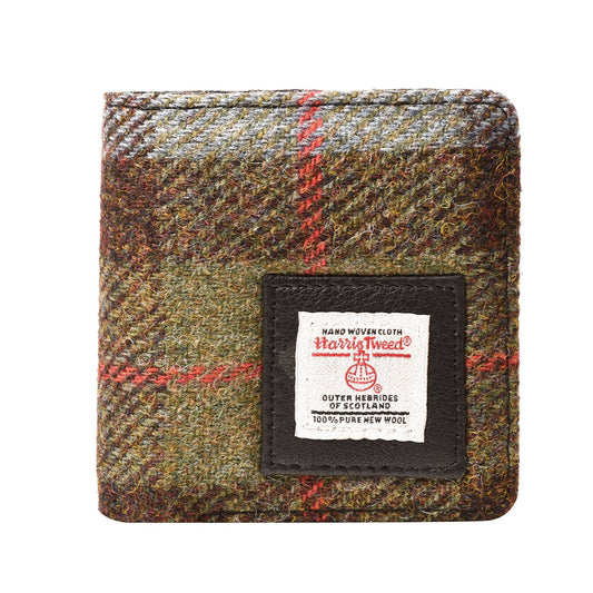 Harris Tweed Wallet Small Green