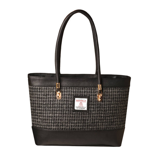 Harris Tweed Tote Bag Black