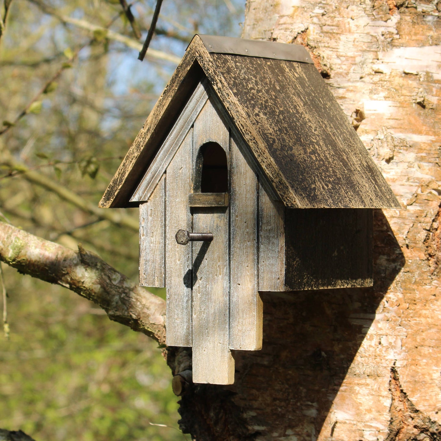 Rustic Victorian Wooden Painted Bird House