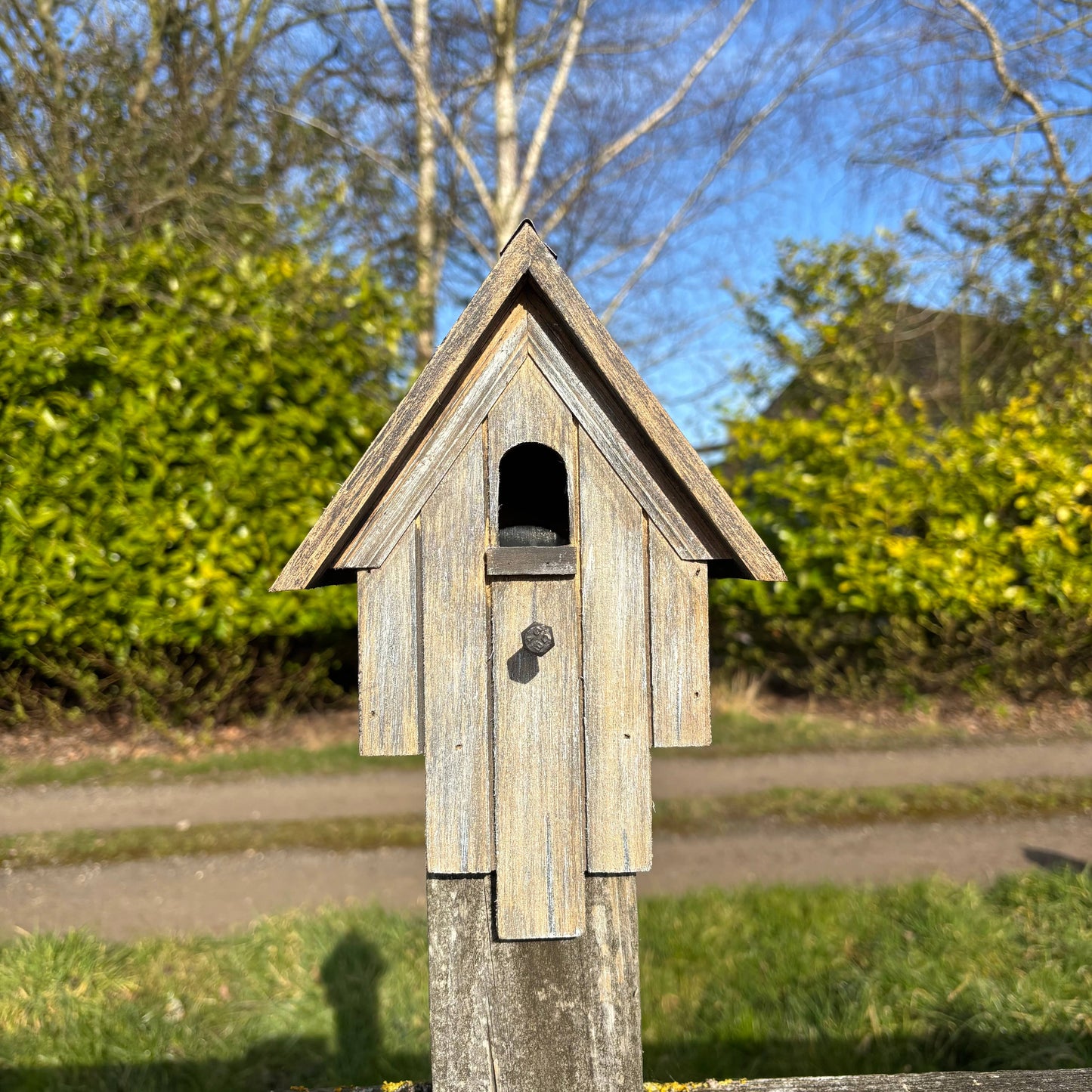 Rustic Victorian Wooden Painted Bird House