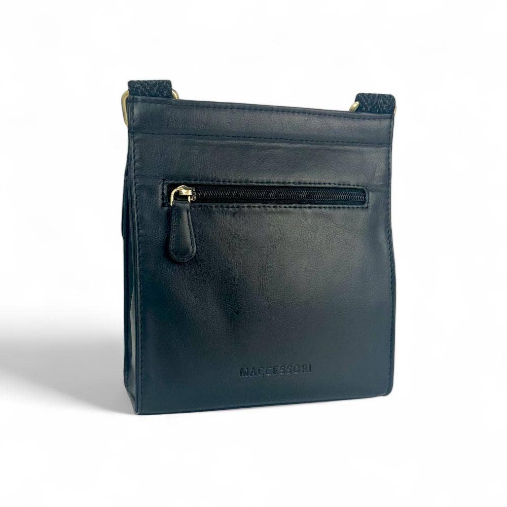 Harris Tweed Medium Satchel Bag Charcoal Herringbone