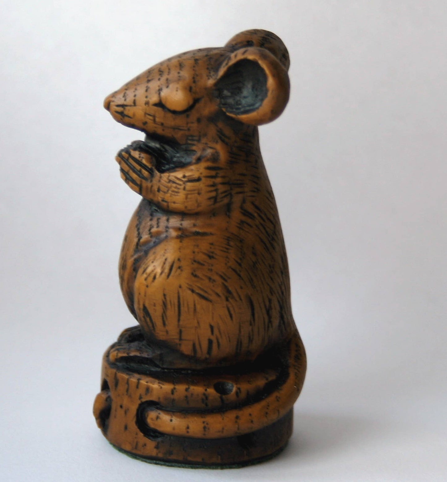 Church Mouse Praying On Cheese Reproduction carving ornament