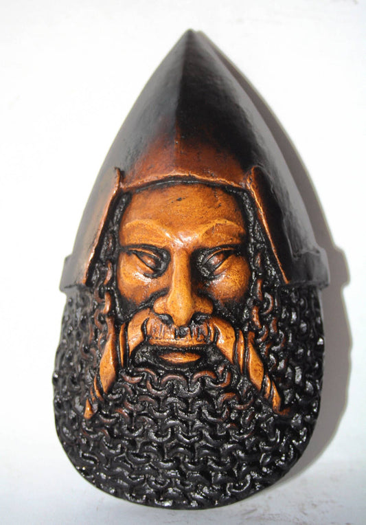 Medieval Knight's Head - Reproduction Cathedral Carving
