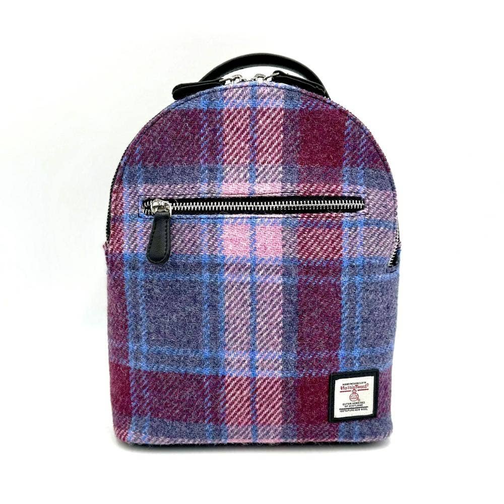 Harris Tweed Backpack Pastel Pink