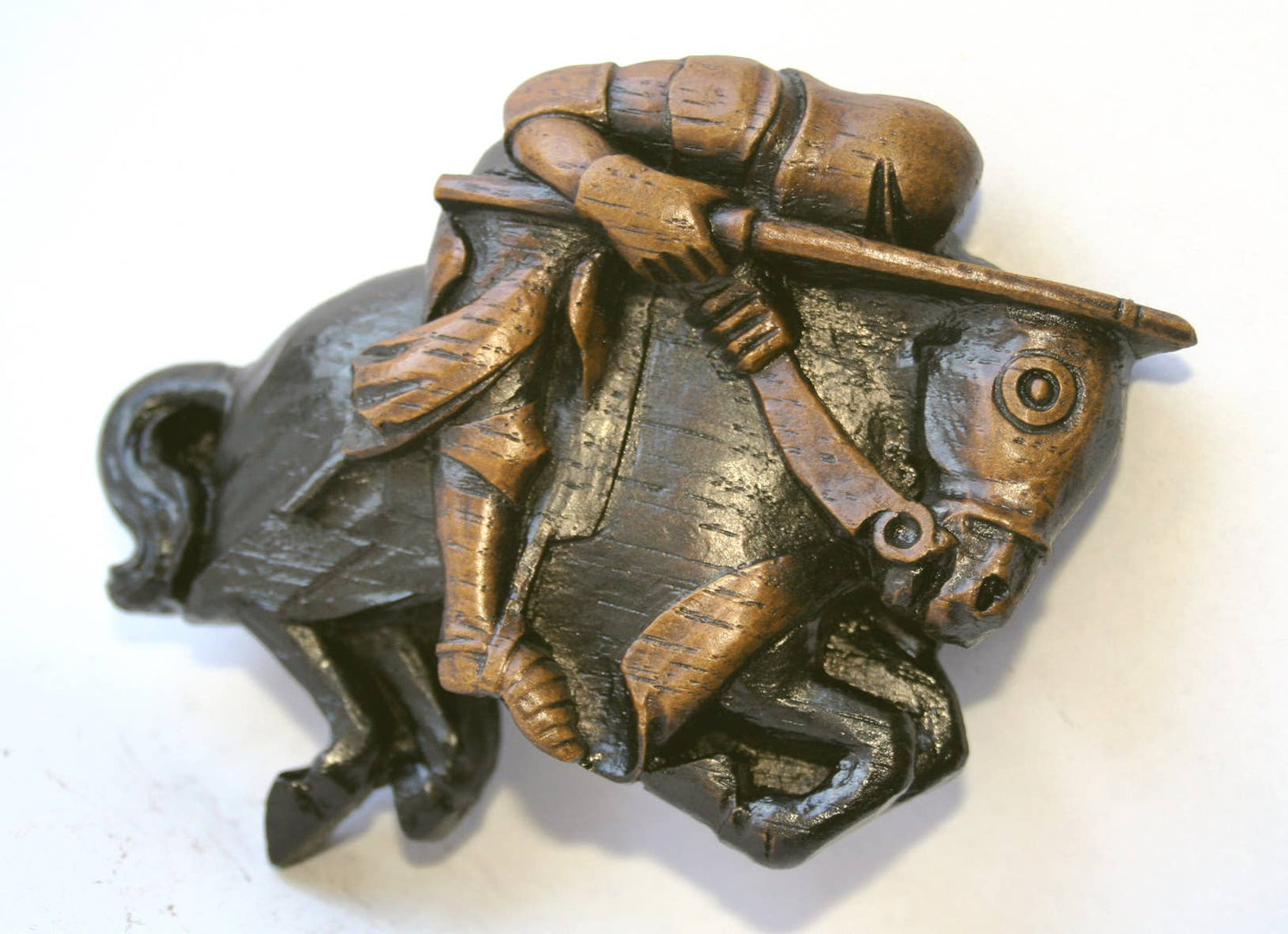 Knight On Horse - Reproduction Lincoln Cathedral Carving
