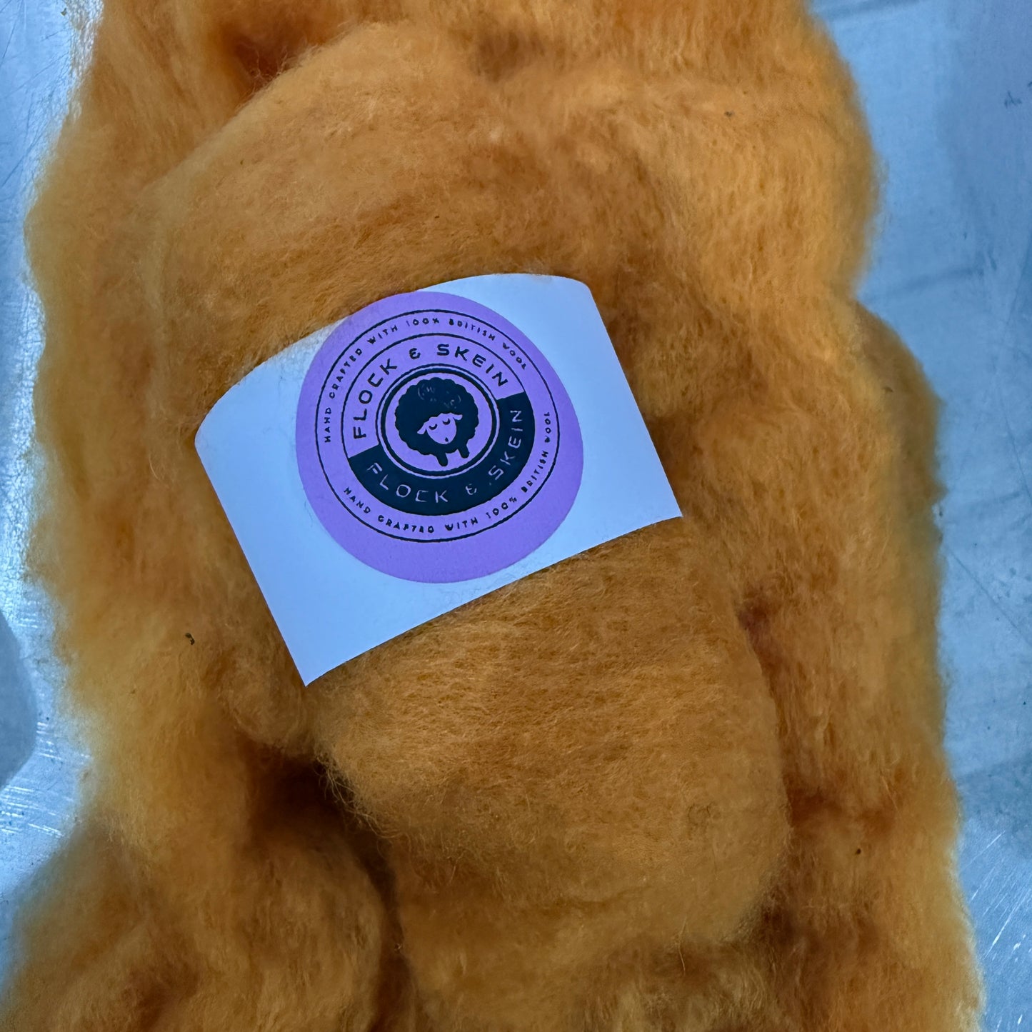 Hand dyed Carded UK wool Batts